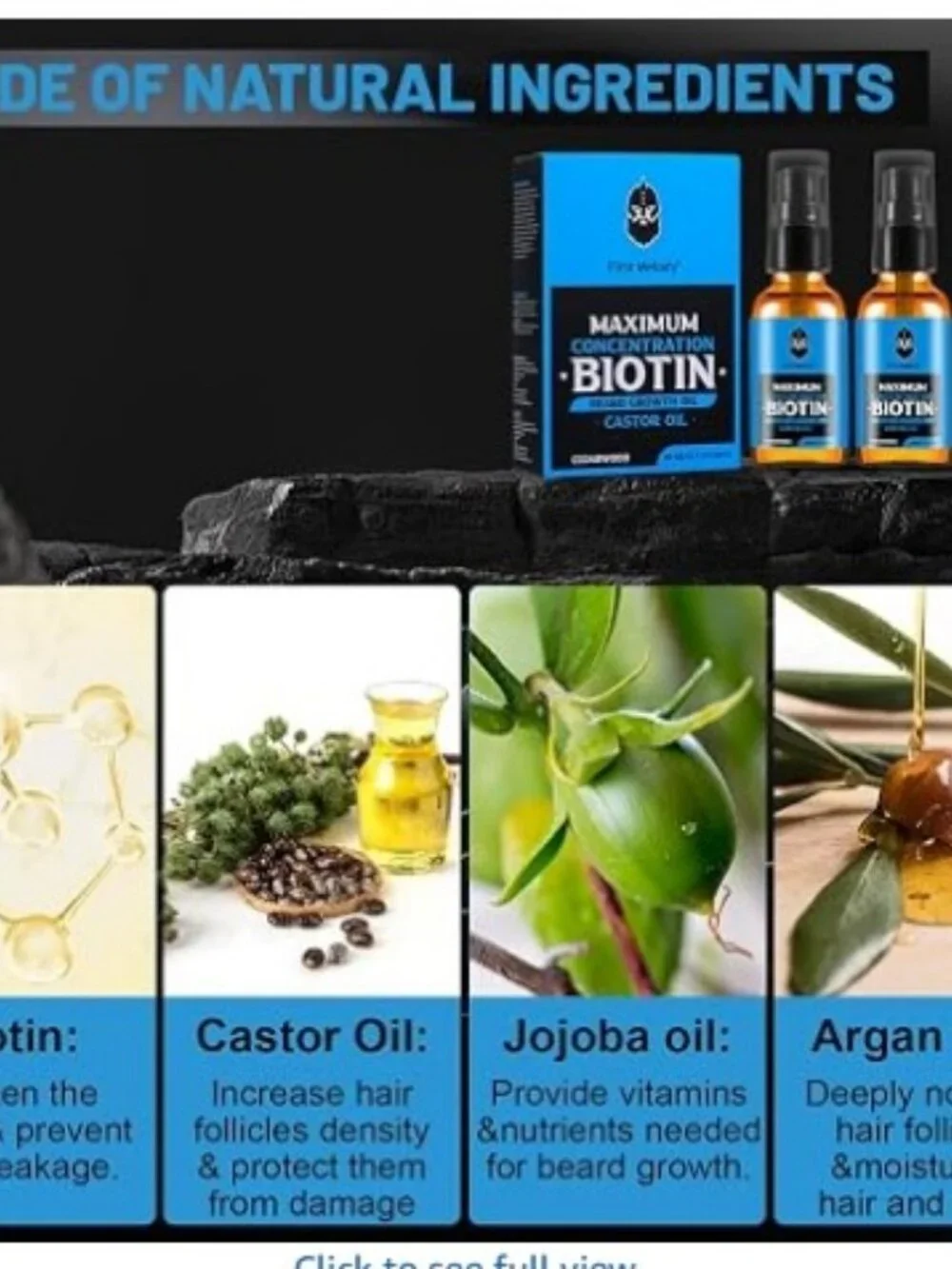 First Melody Biotin Beard Growth Oil Cedarwood Scent 2 pk